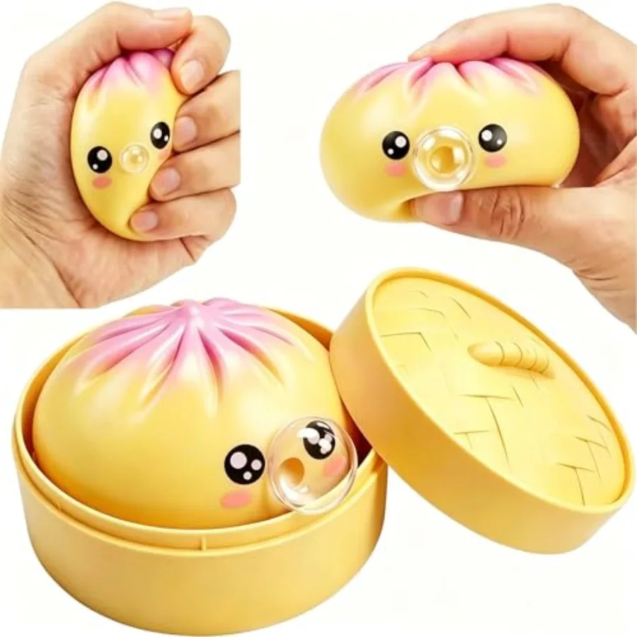 Dumpling Fidget Squishies, Mystery Squishy Fidget Dumpling Box, Squeeze Toys for Anxiety Stress Relief, Blow Bubbles Dumplings
Dumpling Fidget Squishies, Mystery Squishy Fidget Dumpling Box, Squeeze Toys for Anxiety Stress Relief, Blow Bubbles Dumplings