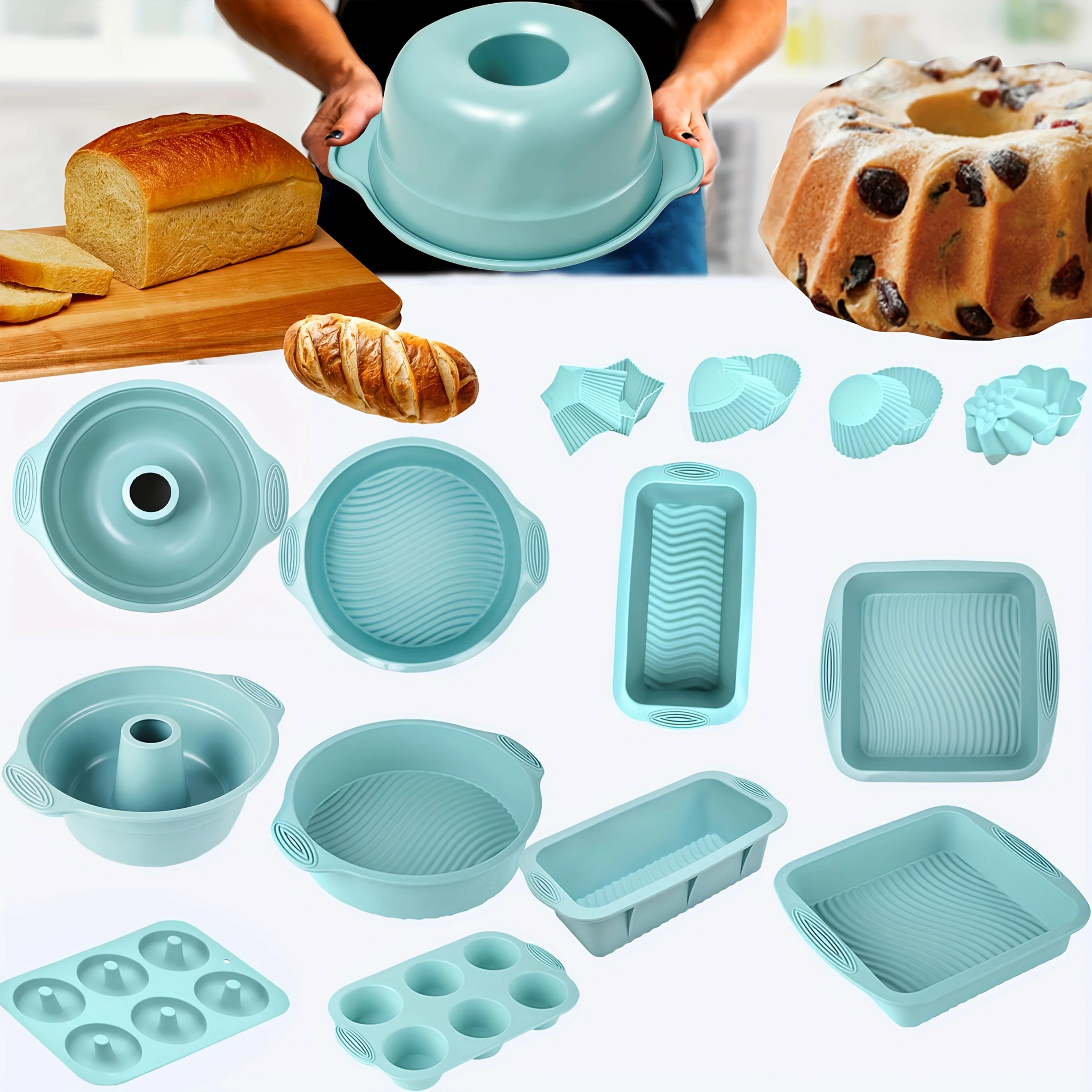 30pcs Multi-type Blue Rectangle, Round Creative Cake Mould, Silicone, Reusable, Non-stick Baking Tray, Oven Accessories, Baking Tools, Kitchen Gadgets, Kitchen Accessories, Valentine'S Day Gifts For Wife
30pcs Multi-type Blue Rectangle, Round Creative Cake Mould, Silicone, Reusable, Non-stick Baking Tray, Oven Accessories, Baking Tools, Kitchen Gadgets, Kitchen Accessories, Valentine'S Day Gifts For Wife