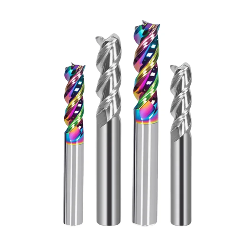 1PCS Carbide Endmill HRC60 55 3 Flute DLC Coating Tungsten Steen Milling Cutter 4 6mm 8mm 10mm 12mm 14mm CNC Tools for Aluminum
1PCS Carbide Endmill HRC60 55 3 Flute DLC Coating Tungsten Steen Milling Cutter 4 6mm 8mm 10mm 12mm 14mm CNC Tools for Aluminum