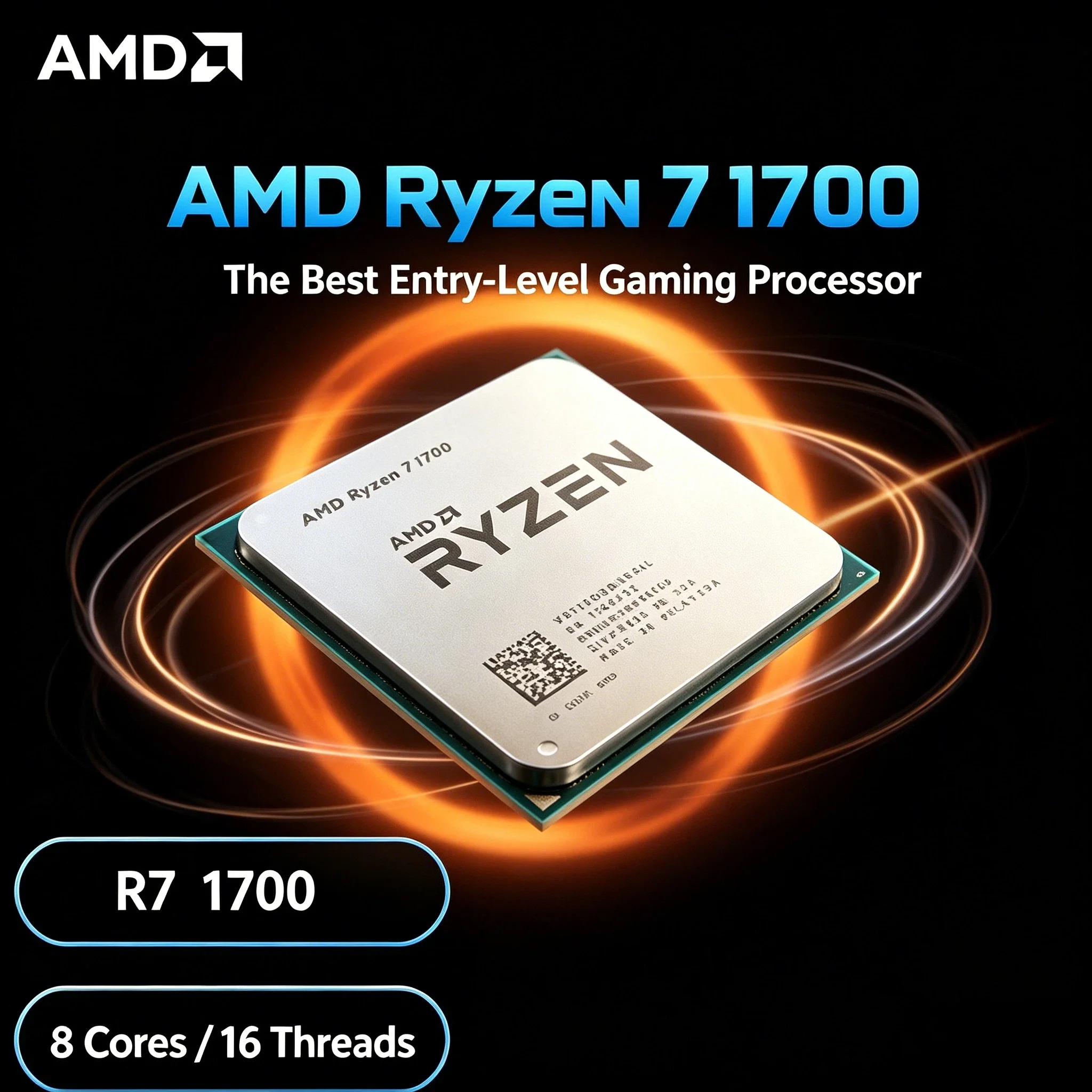 AMD Ryzen 7 1700 Processor 8 Core 16 Thread 3.0GHz Base 3.7GHz Boost 14nm AM4 Socket 16MB L3 Cache 65W R7 1700 Gaming Tray HD
AMD Ryzen 7 1700 Processor 8 Core 16 Thread 3.0GHz Base 3.7GHz Boost 14nm AM4 Socket 16MB L3 Cache 65W R7 1700 Gaming Tray HD