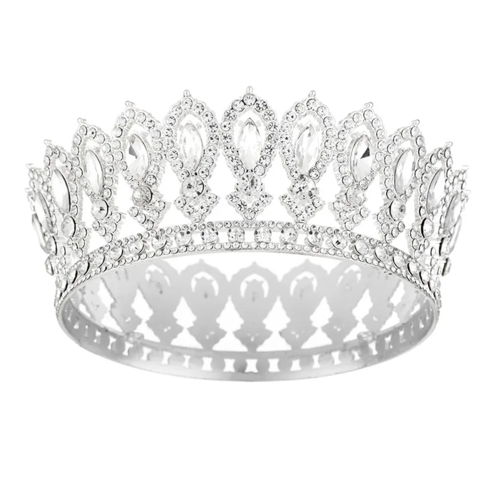 European Princess Queen Tiara Round Cake Decorations Baroque Pageant Crowns Headpieces Sparkling Crystal Full Crown for Women
European Princess Queen Tiara Round Cake Decorations Baroque Pageant Crowns Headpieces Sparkling Crystal Full Crown for Women