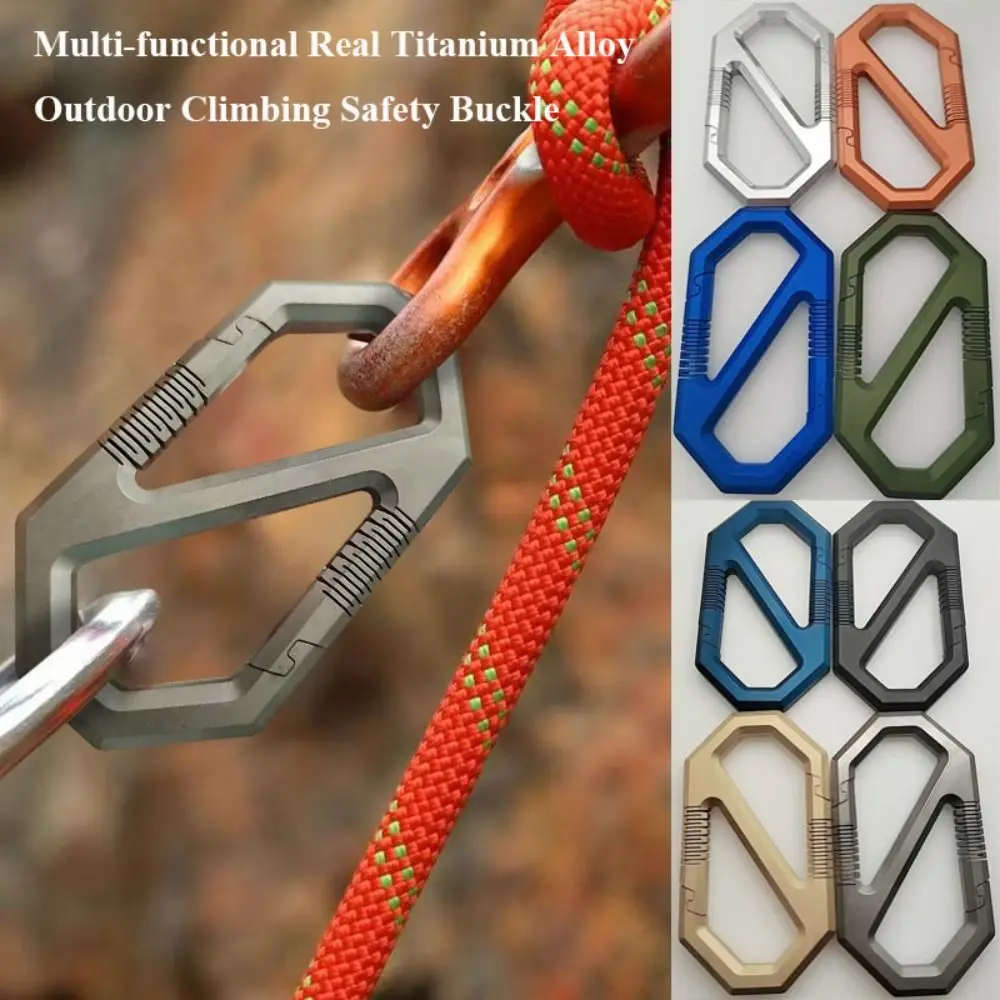 New Multi-functional Titanium Alloy Buckle Titanium Alloy Super Lightweight Safety Buckle EDC Key Rings Outdoor Tool
New Multi-functional Titanium Alloy Buckle Titanium Alloy Super Lightweight Safety Buckle EDC Key Rings Outdoor Tool