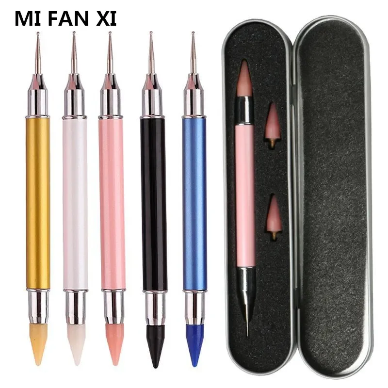 Dual-ended Nail Art Dotting Pen Set With 2 Replaced Heads Beads Studs Picker Wax Pencil Brush Nails Art Tools
Dual-ended Nail Art Dotting Pen Set With 2 Replaced Heads Beads Studs Picker Wax Pencil Brush Nails Art Tools