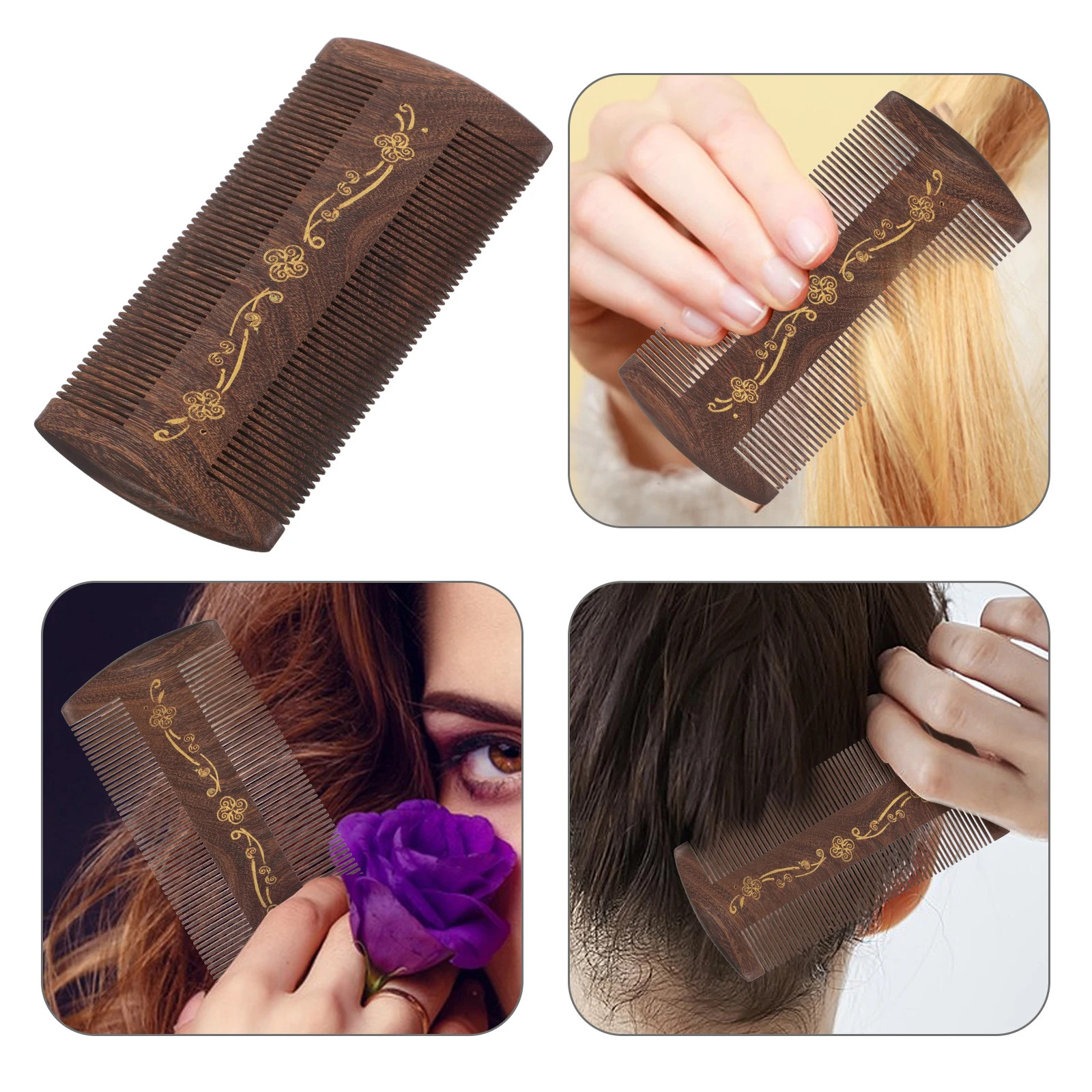 Golden Sandalwood Dandruff Comb For Parting Hair No Static Comb Removal Ladies Hair Accessory Fine Tooth Wooden Combs 
Golden Sandalwood Dandruff Comb For Parting Hair No Static Comb Removal Ladies Hair Accessory Fine Tooth Wooden Combs