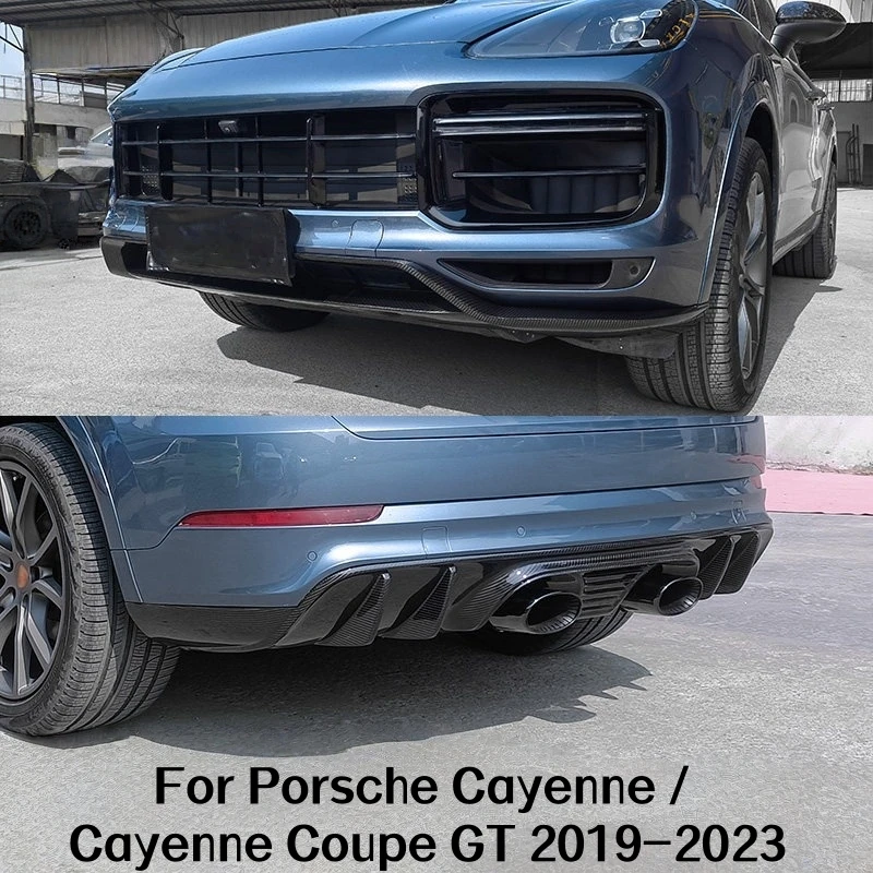Dry Carbon Front Lip Spoiler Rear Diffuser Bumper Exhaust Tailpipe For Porsche Cayenne Coupe GT-Model 2019-2023 Body Kit
Dry Carbon Front Lip Spoiler Rear Diffuser Bumper Exhaust Tailpipe For Porsche Cayenne Coupe GT-Model 2019-2023 Body Kit