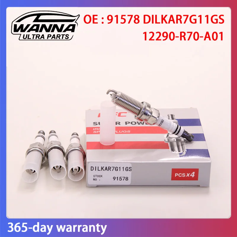4/6pcs OE 91578 DILKAR7G11GS 12290R70A01 12290R48H01 Spark Plug Dual Iridium For Honda ELYSION SPIRIOR ACCORD ODYSSEY 2014-2021
4/6pcs OE 91578 DILKAR7G11GS 12290R70A01 12290R48H01 Spark Plug Dual Iridium For Honda ELYSION SPIRIOR ACCORD ODYSSEY 2014-2021