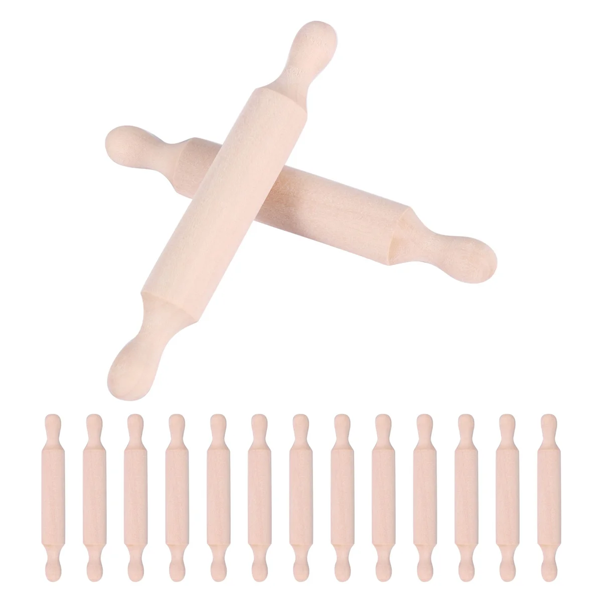 JLMC 15 Pieces Wooden Mini Rolling Pin 6 Inches Long Kitchen Baking Rolling Pin Small Wood Dough Roller for Children Fondant
JLMC 15 Pieces Wooden Mini Rolling Pin 6 Inches Long Kitchen Baking Rolling Pin Small Wood Dough Roller for Children Fondant