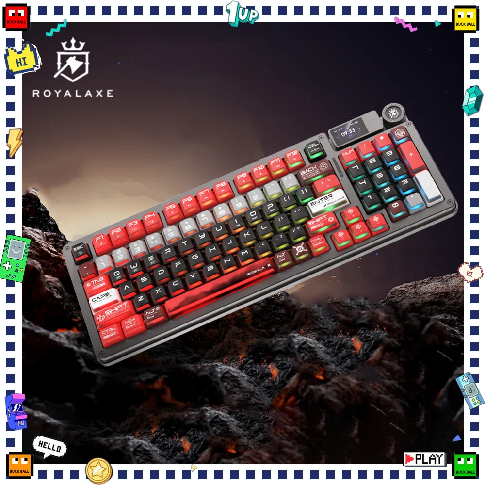 Клавиатура Royal Axe AL98 с магнитным переключателем, беспроводная Механическая игровая клавиатура с тремя режимами, rt0,1 мм
Клавиатура Royal Axe AL98 с магнитным переключателем, беспроводная Механическая игровая клавиатура с тремя режимами, rt0,1 мм