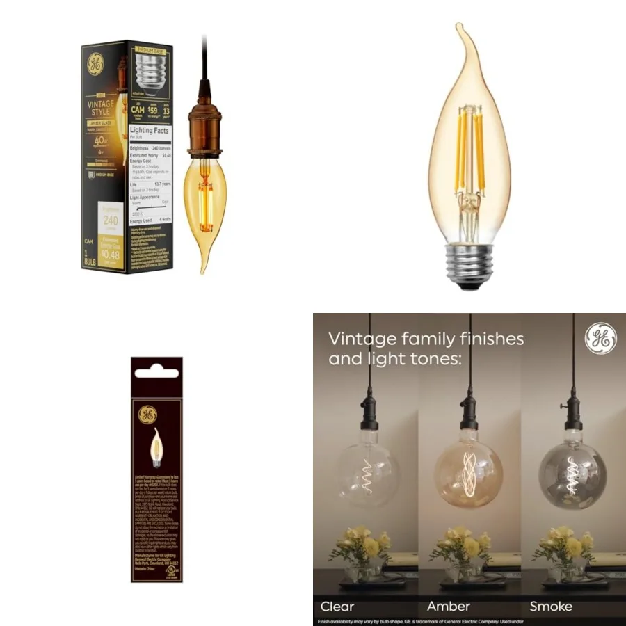 Vinta Style LED Light Bulb, 40 Watt,,Decorative Bulb, Medium Base 1 Pack
Vinta Style LED Light Bulb, 40 Watt,,Decorative Bulb, Medium Base 1 Pack