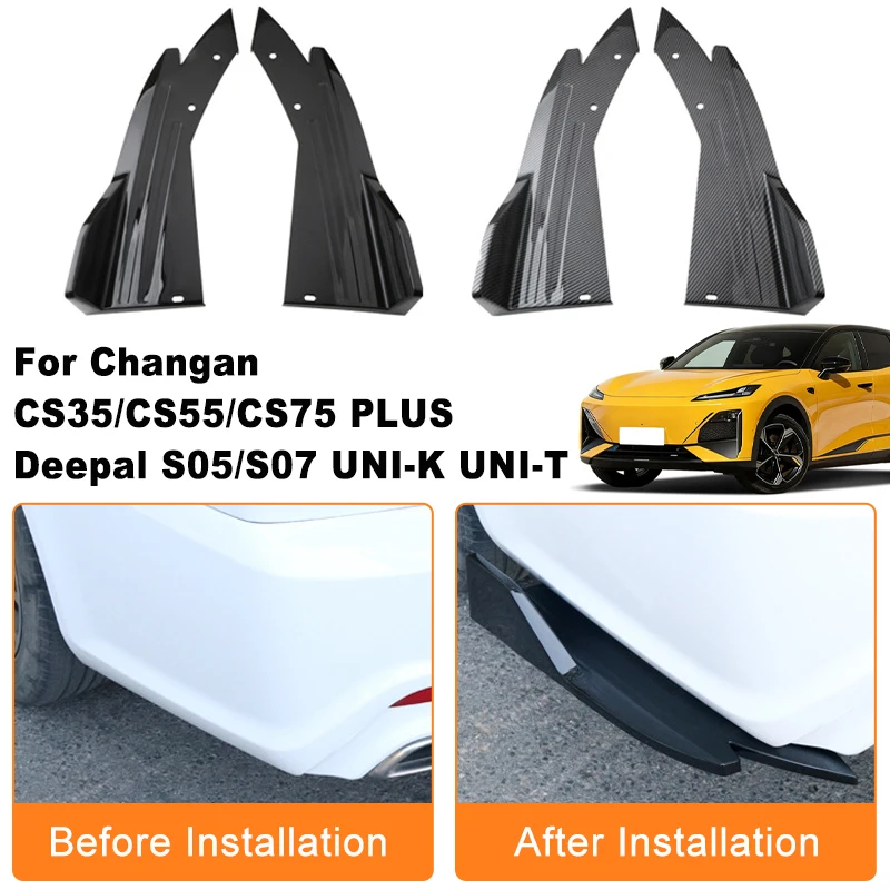 Car Rear Bumper Spoiler Lip Diffuser Side Skirt Splitter Wrap Angle Anti-Crash For Changan CS35 CS55 CS75 PLUS Deepal S05 S07
Car Rear Bumper Spoiler Lip Diffuser Side Skirt Splitter Wrap Angle Anti-Crash For Changan CS35 CS55 CS75 PLUS Deepal S05 S07