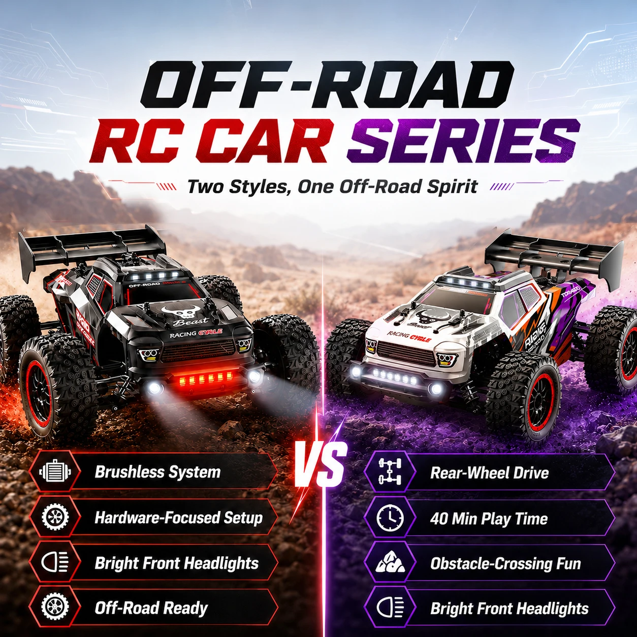 ZNLYRION RC Truck SG316MAX PRO High Speed Brushless Full Metal Gear Differential 2.4Ghz 300M Remote Distance LED Headlight Big Foot RC Car For Adult Hobby
ZNLYRION RC Truck SG316MAX PRO High Speed Brushless Full Metal Gear Differential 2.4Ghz 300M Remote Distance LED Headlight Big Foot RC Car For Adult Hobby