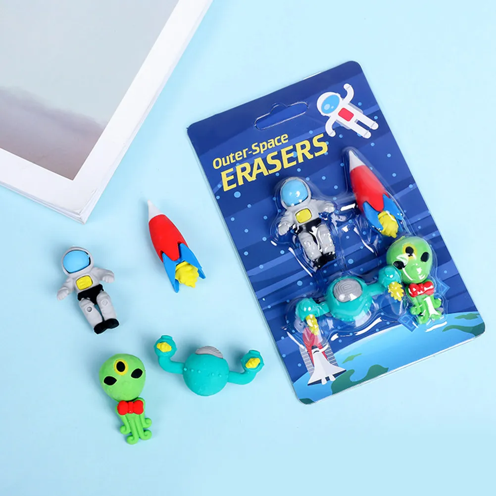 3 Sets TPR Eraser Cartoon Erasers for Children Creative Stationery Supplies Flying Saucer Astronaut Toys
3 Sets TPR Eraser Cartoon Erasers for Children Creative Stationery Supplies Flying Saucer Astronaut Toys