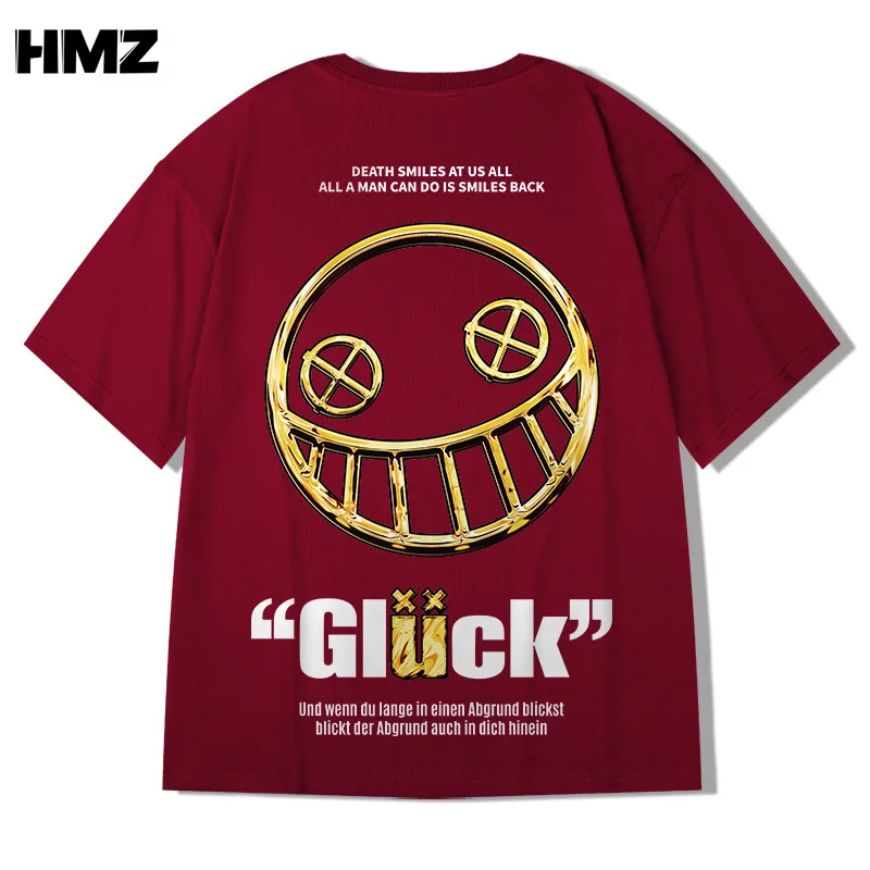 HMZ Mens Harajuku T-shirt 100% Cotton Printed Tops Summer New High Street Fashion Tees Oversized Hip Hop Casual Loose Streetwear
HMZ Mens Harajuku T-shirt 100% Cotton Printed Tops Summer New High Street Fashion Tees Oversized Hip Hop Casual Loose Streetwear