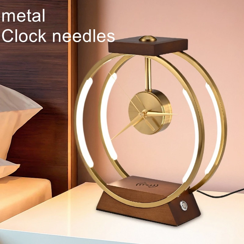 Copper Needle Creative Desk Lamp Modern Luxury Clock Light Decoration Wireless Charging Touch Control Intelligent Bedlight
Copper Needle Creative Desk Lamp Modern Luxury Clock Light Decoration Wireless Charging Touch Control Intelligent Bedlight