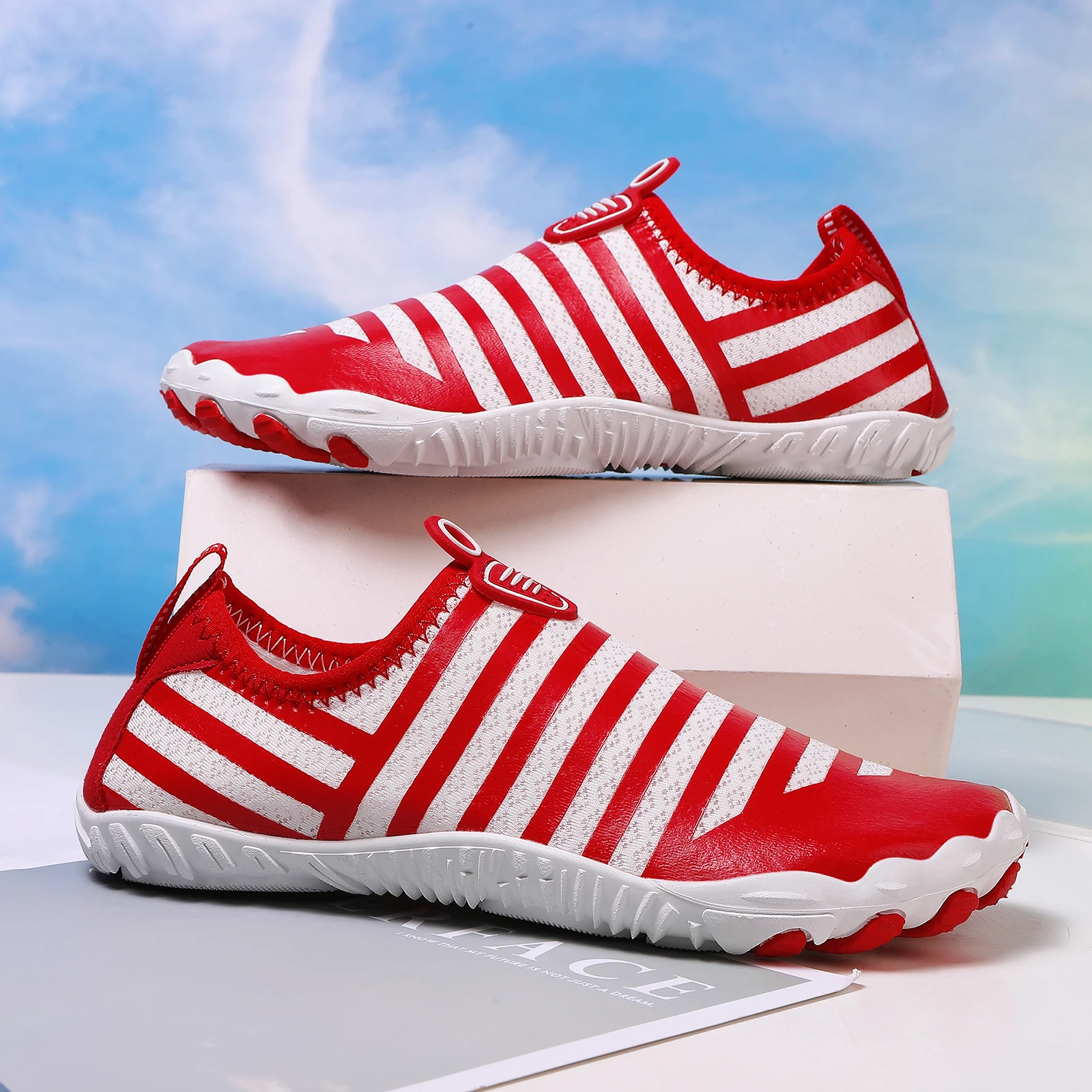 Purple Quick-Drying Water Shoes for Men Women: Non-Slip Beach Aqua Sneakers for Swimming, Diving & Pool
Purple Quick-Drying Water Shoes for Men Women: Non-Slip Beach Aqua Sneakers for Swimming, Diving & Pool