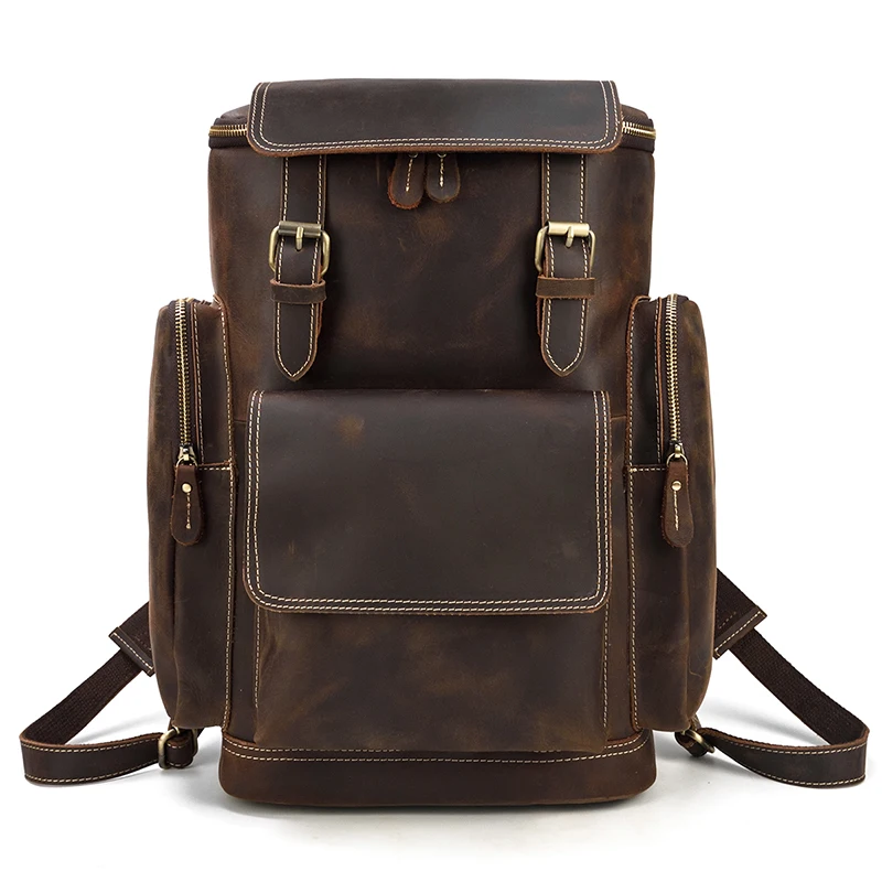 Leather Backpack For Men 15 Inch Laptop Men's Crazy Horse Leather Backpack Retro Large Capacity Travel Bag Men's Backpack 2022
Leather Backpack For Men 15 Inch Laptop Men's Crazy Horse Leather Backpack Retro Large Capacity Travel Bag Men's Backpack 2022