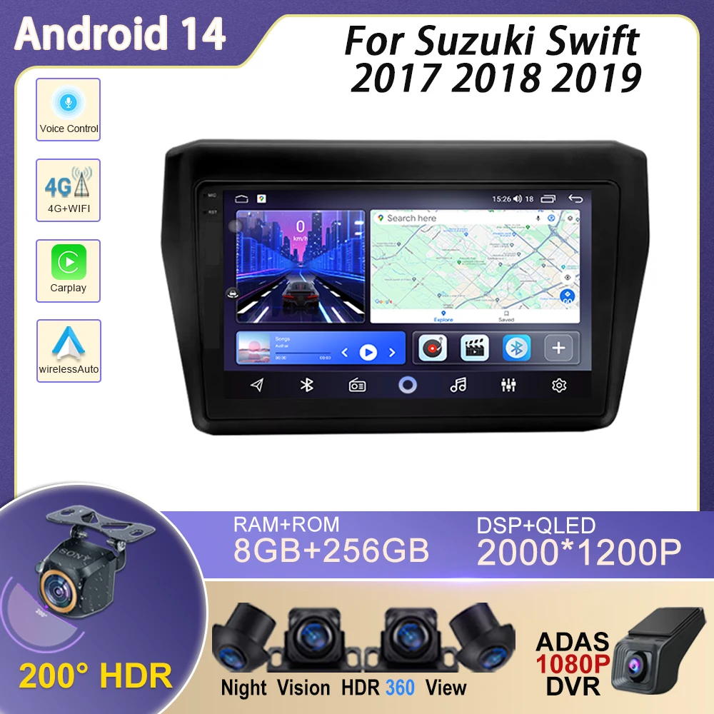 Car Radio For Suzuki Swift 2017 2018 2019 Multimedia Video Player GPS Navigation Touch Screen Wireless Carplay BT No 2din DVD
Car Radio For Suzuki Swift 2017 2018 2019 Multimedia Video Player GPS Navigation Touch Screen Wireless Carplay BT No 2din DVD