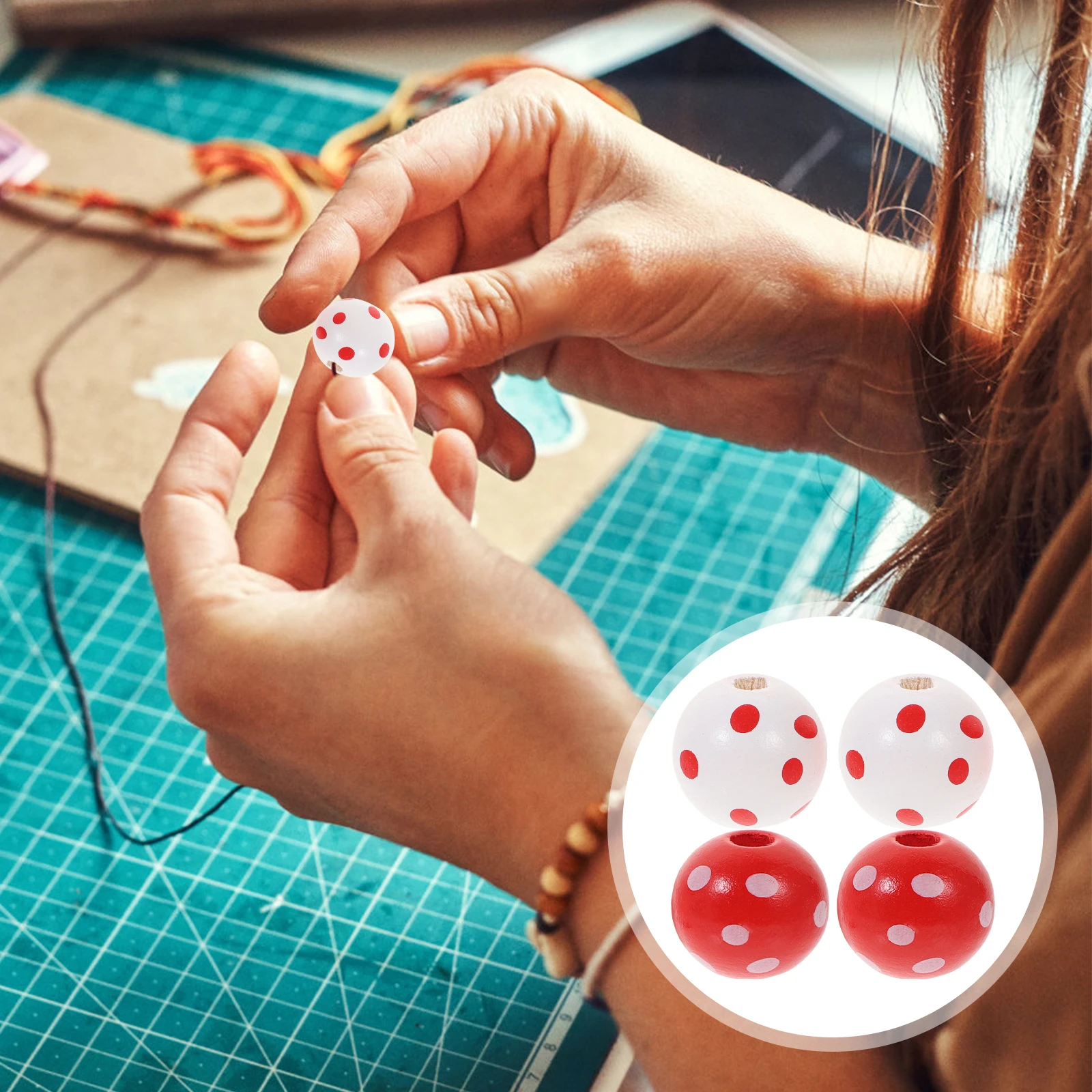 50pcs Round Wooden Beads Valentine Day Craft DIY Smooth Wood Material Popularity Jewelry Accessories
50pcs Round Wooden Beads Valentine Day Craft DIY Smooth Wood Material Popularity Jewelry Accessories