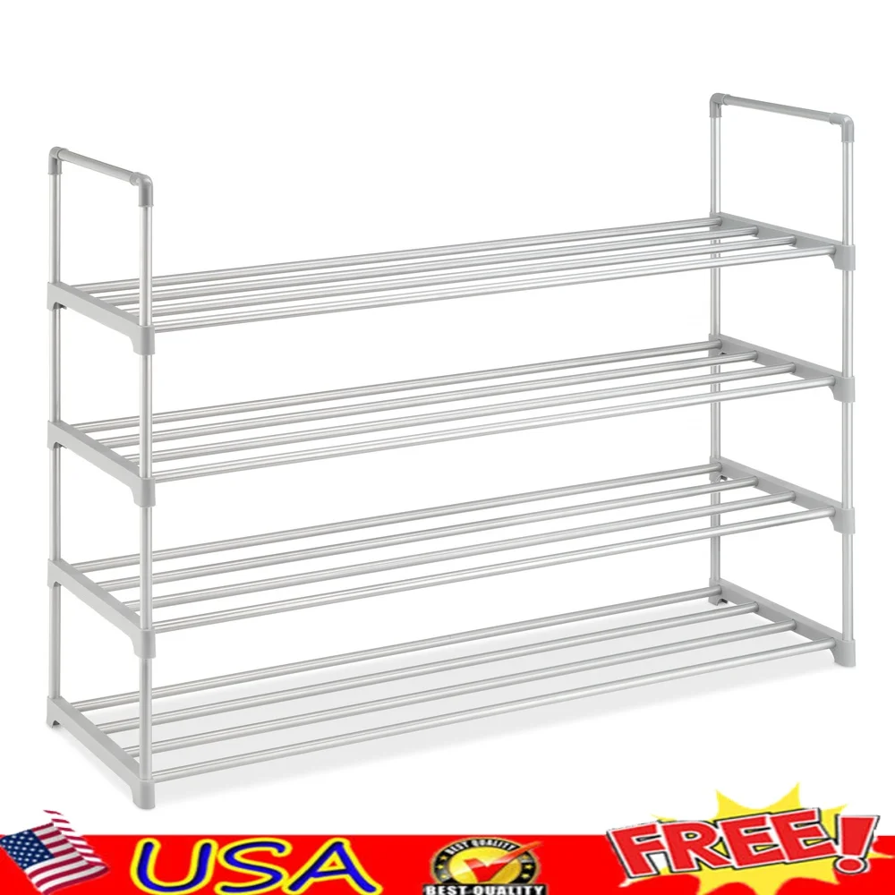 4-Tier Durable Shoe Rack Lightweight Metal Storage Organizer Closet Entryway Mudroom Easy Assembly Space-Saving Solution
4-Tier Durable Shoe Rack Lightweight Metal Storage Organizer Closet Entryway Mudroom Easy Assembly Space-Saving Solution