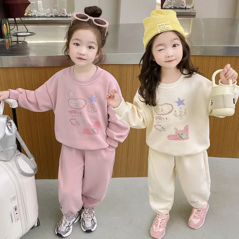 Baby Girls Clothes Sets Kids Cartoon Sweatshirt+pants 2pcs Suits Fashion Costume 2024 Spring Autumn Children's Clothing Korean
Baby Girls Clothes Sets Kids Cartoon Sweatshirt+pants 2pcs Suits Fashion Costume 2024 Spring Autumn Children's Clothing Korean