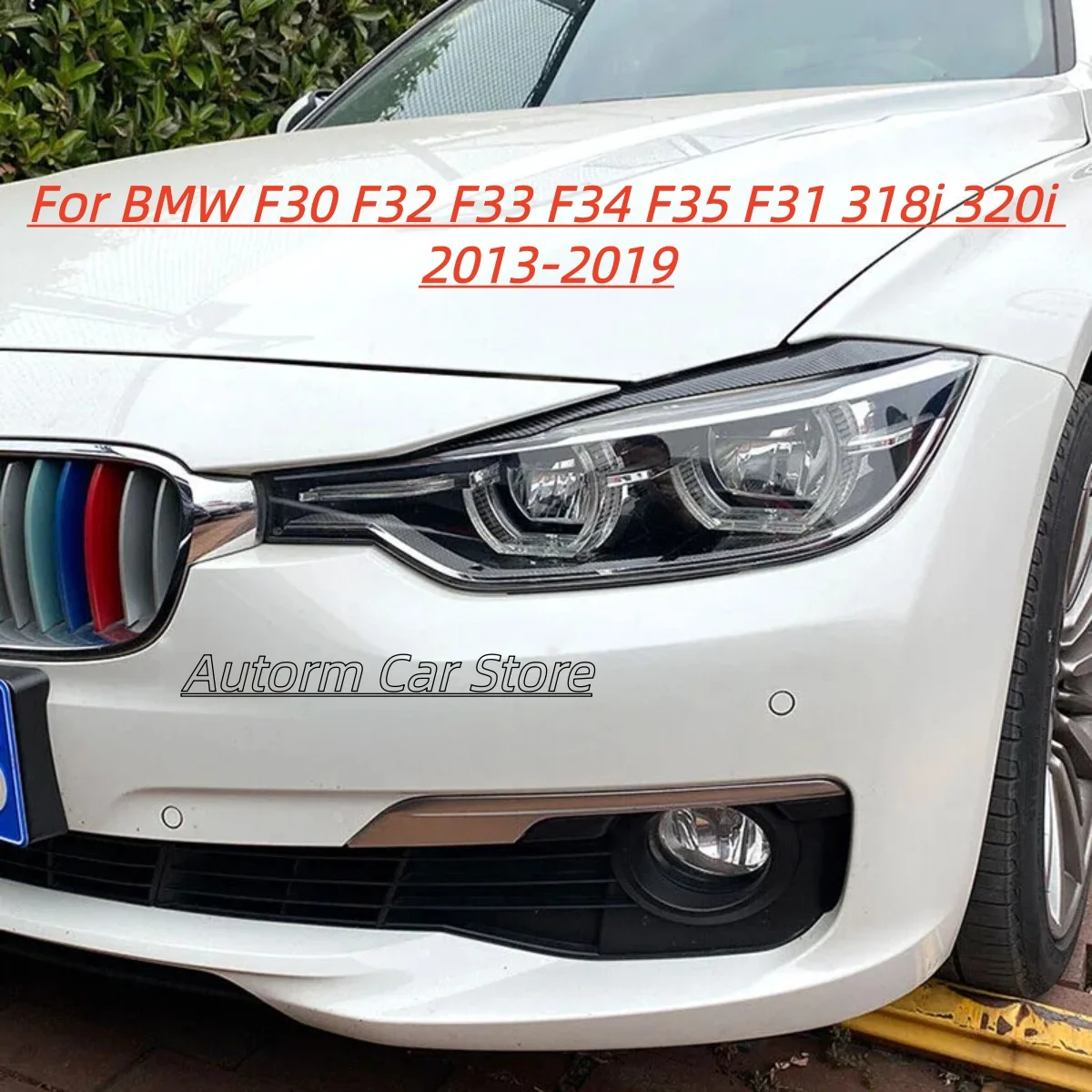 For BMW F30 F32 F33 F34 F35 F31 318i 320i 2013-2019 Glossy Black/Carbon Look Front Headlight Eyebrow Eyelids Sticker
For BMW F30 F32 F33 F34 F35 F31 318i 320i 2013-2019 Glossy Black/Carbon Look Front Headlight Eyebrow Eyelids Sticker