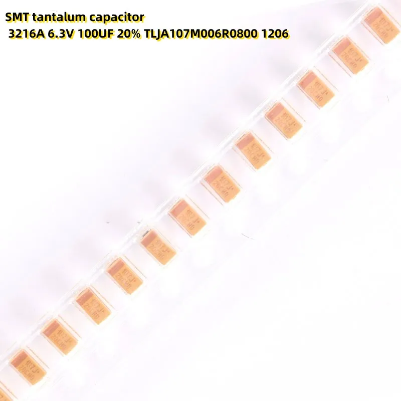 10PCS SMT tantalum capacitor 3216A 6.3V 100UF 20% TLJA107M006R0800 1206
10PCS SMT tantalum capacitor 3216A 6.3V 100UF 20% TLJA107M006R0800 1206