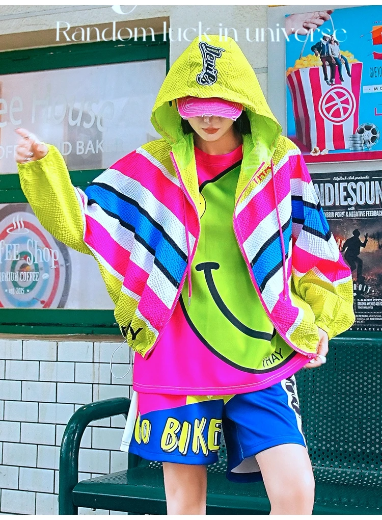 Leopard Print Color Letter Casual Coat Spring New Contrasting Color Striped Hooded Original Trendy Loose Jacket Women Sweatshirt 
Leopard Print Color Letter Casual Coat Spring New Contrasting Color Striped Hooded Original Trendy Loose Jacket Women Sweatshirt