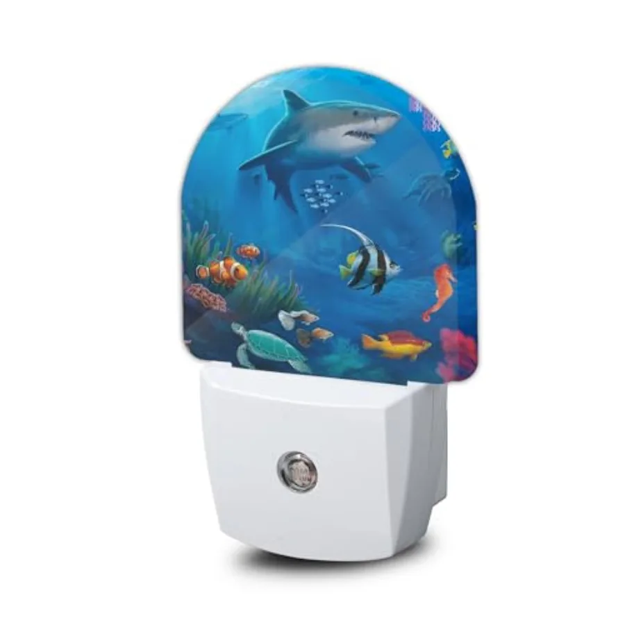 Summer Shark Night Light, Turtle Fish Nightlight Plug into Wall with Dusk to Dawn Sensor, LED Lamp Energy Saving Lights for Men
Summer Shark Night Light, Turtle Fish Nightlight Plug into Wall with Dusk to Dawn Sensor, LED Lamp Energy Saving Lights for Men