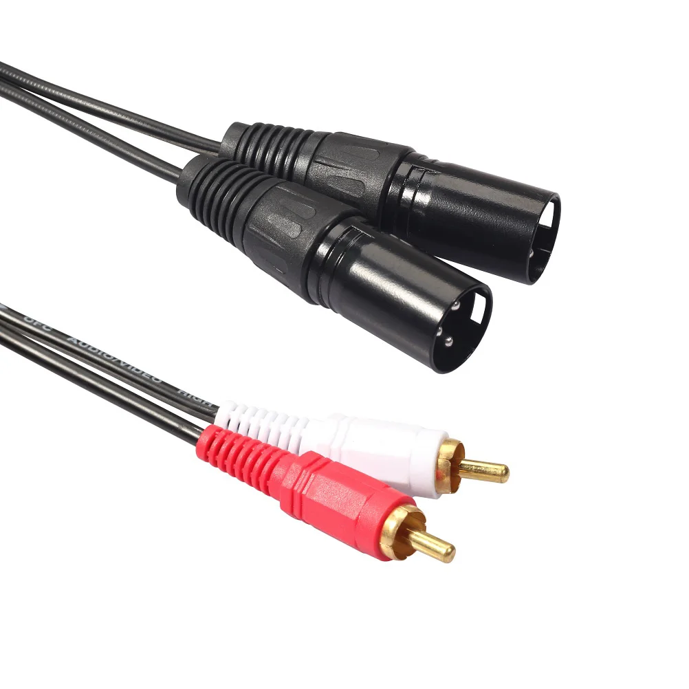 1.5M 2 Male To 2 Xlr Male Audio Cable Shielded Pvc Wear-Resistant For Dvd Vcd Radio Tape Recorder Mixer Amplifier Adapter
1.5M 2 Male To 2 Xlr Male Audio Cable Shielded Pvc Wear-Resistant For Dvd Vcd Radio Tape Recorder Mixer Amplifier Adapter