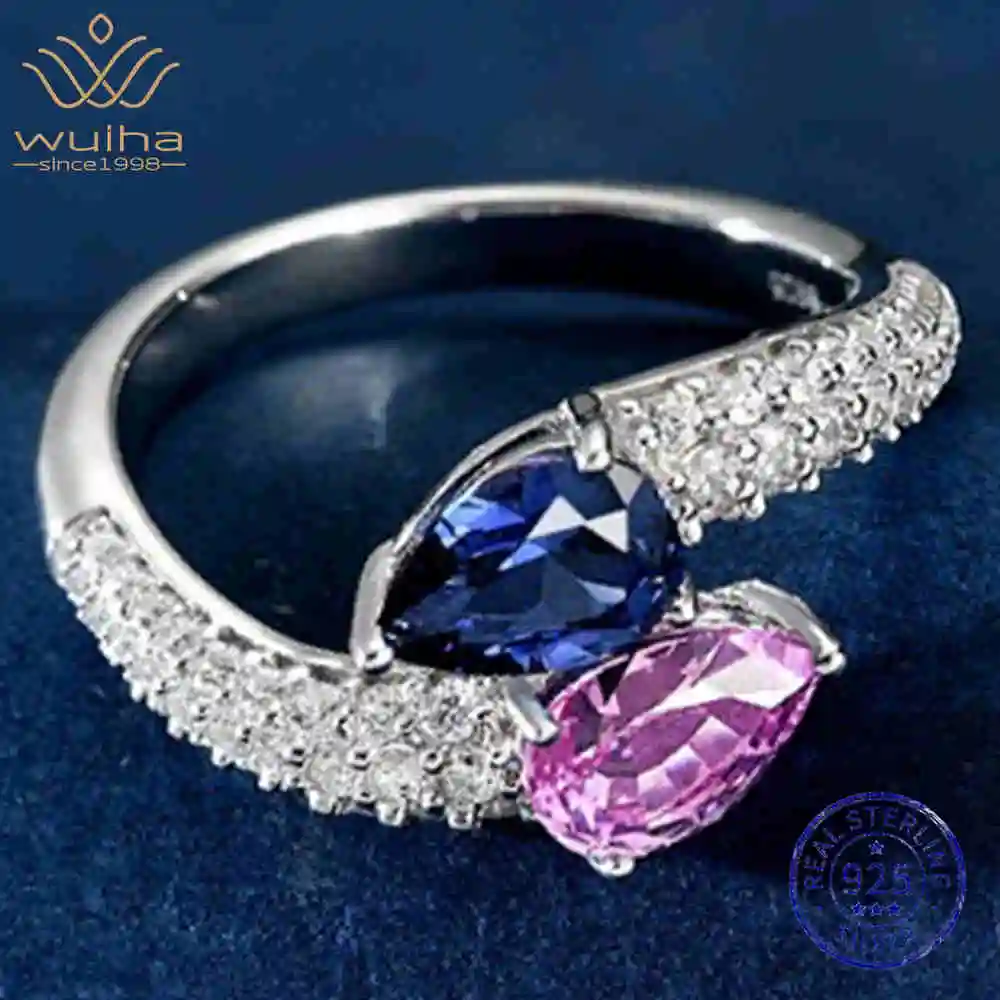 WUIHA Vintage 100% 925 Sterling Silver 5 * 7 MM Lab Sapphire High Carbon Diamonds Gemstone Wedding Engagement Ring Fine Jewelry
WUIHA Vintage 100% 925 Sterling Silver 5 * 7 MM Lab Sapphire High Carbon Diamonds Gemstone Wedding Engagement Ring Fine Jewelry