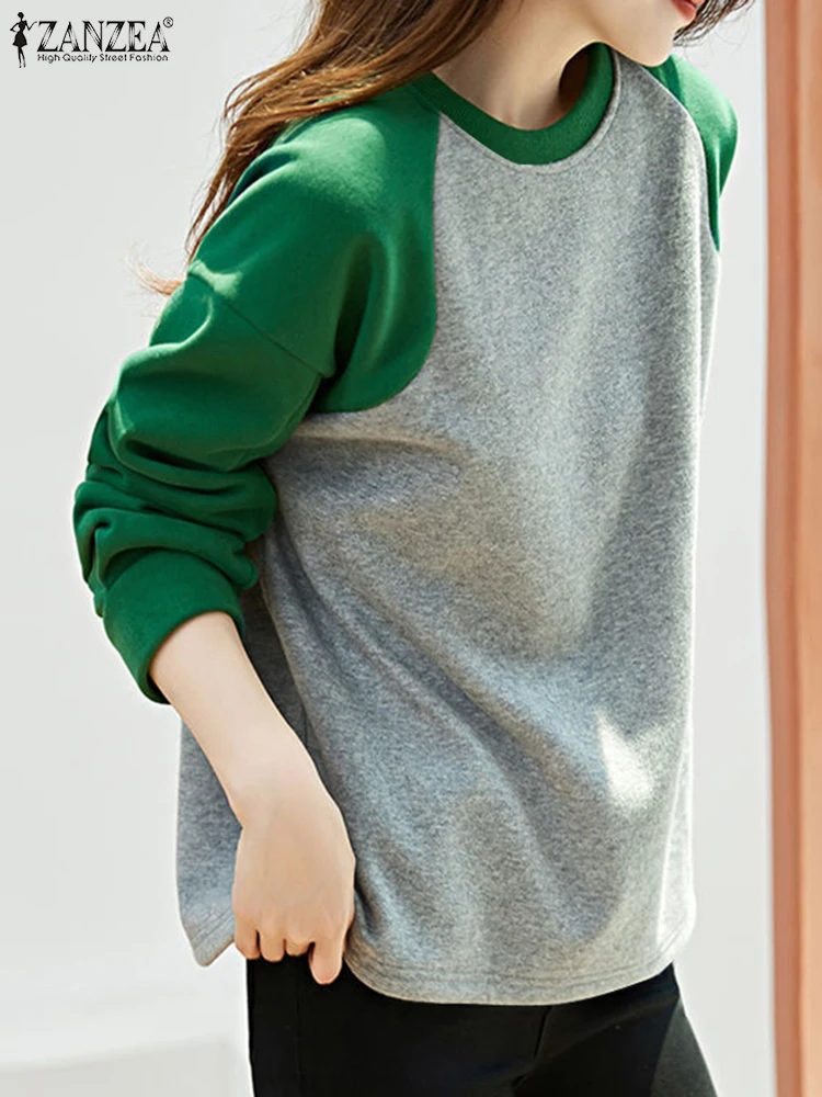 ZANZEA Korean 2024 Fall Hoodies Street Fashion Long Sleeve Women Drop-shoulder Pullover Tops Color Block Loose Casual Sweatshirt
ZANZEA Korean 2024 Fall Hoodies Street Fashion Long Sleeve Women Drop-shoulder Pullover Tops Color Block Loose Casual Sweatshirt