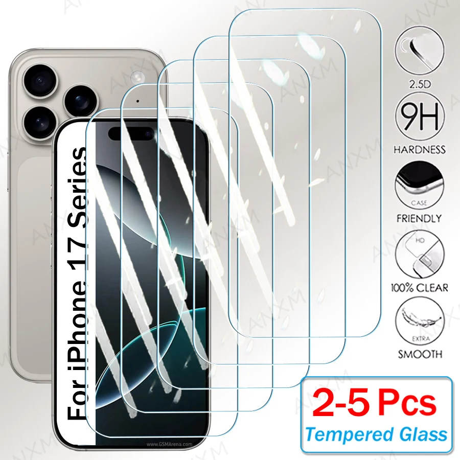 2-5 шт. закаленное стекло для iPhone 17 Pro Max, защитные пленки для экрана, защитное полное покрытие, клейкое стекло
2-5 шт. закаленное стекло для iPhone 17 Pro Max, защитные пленки для экрана, защитное полное покрытие, клейкое стекло