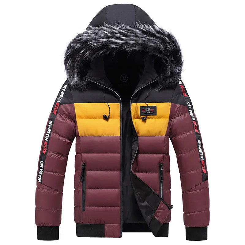 Men's Winter Youth Hooded Cotton Jacket, Men's Thickened Warm and Windproof Color Matching Casual Cotton Jacket
Men's Winter Youth Hooded Cotton Jacket, Men's Thickened Warm and Windproof Color Matching Casual Cotton Jacket