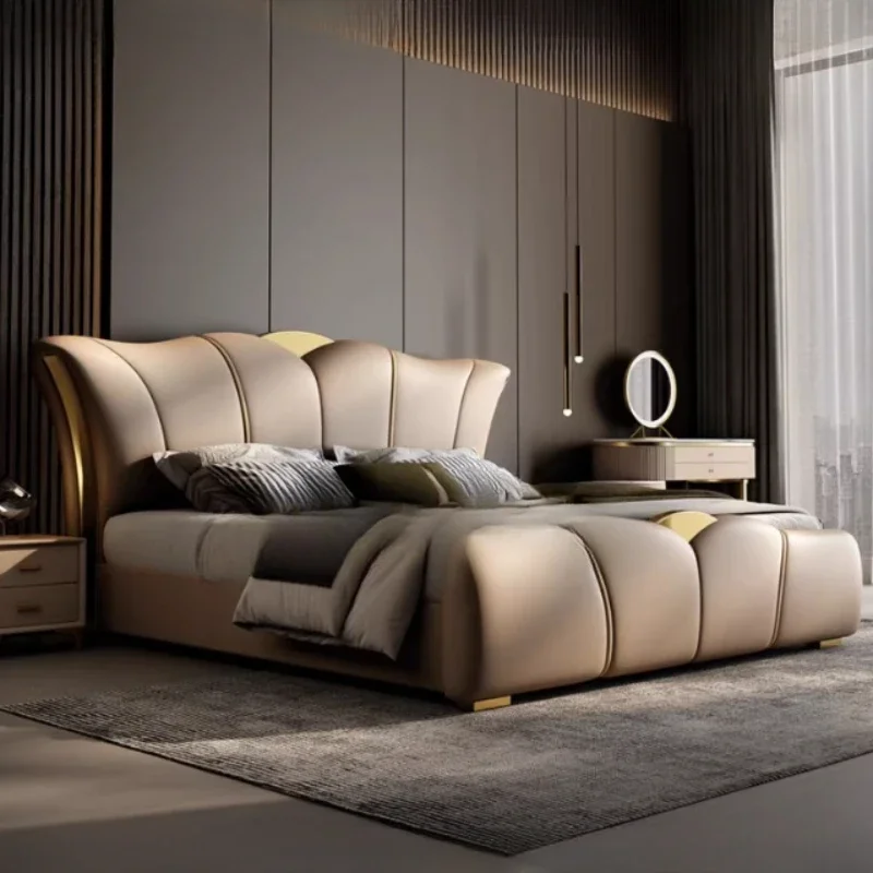 Pretty Luxury Frame Double Bed European Wooden Unique King Size Double Bed Hotel Modern Letto Matrimoniale Bedroom Furniture
Pretty Luxury Frame Double Bed European Wooden Unique King Size Double Bed Hotel Modern Letto Matrimoniale Bedroom Furniture