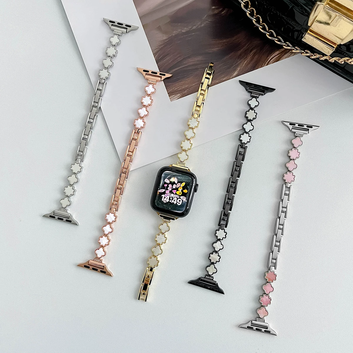 Маленький цветочный браслет Apple Watch 38 мм 40 мм 41 мм 42 мм 44 мм 45 мм 49 мм ремешок для iWatch серии 98 SE 765432
Маленький цветочный браслет Apple Watch 38 мм 40 мм 41 мм 42 мм 44 мм 45 мм 49 мм ремешок для iWatch серии 98 SE 765432