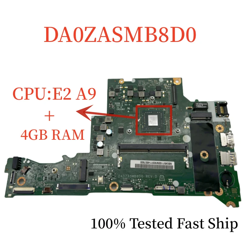 Материнская плата DA0ZASMB8D0 для ноутбука Acer Aspire A315-21 A9-9420 CPU + 4 Гб RAM системная плата 100% протестирована Быстрая доставка
Материнская плата DA0ZASMB8D0 для ноутбука Acer Aspire A315-21 A9-9420 CPU + 4 Гб RAM системная плата 100% протестирована Быстрая доставка