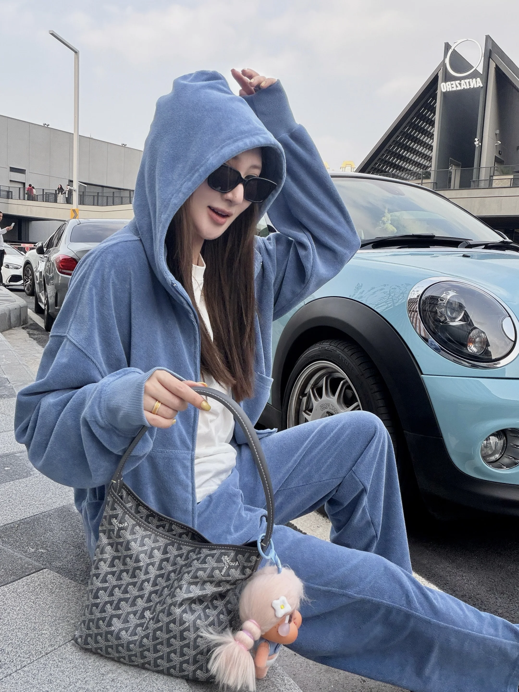 Low Saturation Towel Texture Faionable Hoodie Sweatirt AIMURSE Blue Memory Spring Summer Casual Sle Women's Clothing
Low Saturation Towel Texture Faionable Hoodie Sweatirt AIMURSE Blue Memory Spring Summer Casual Sle Women's Clothing
