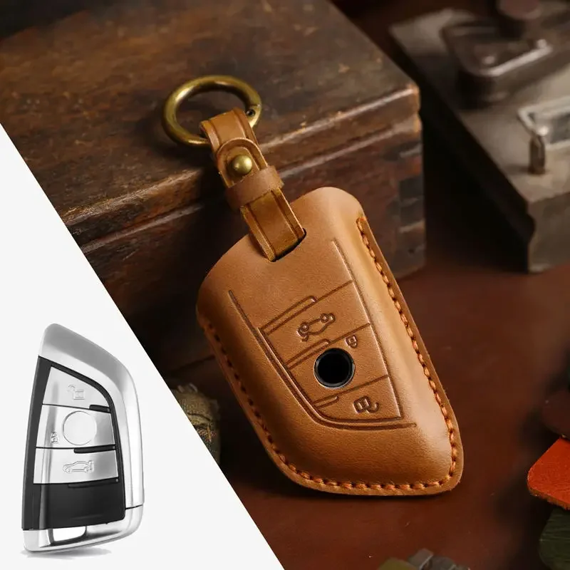 1pc Leather Car Key Case Cover For BMW 1 3 5 6 7 Series G20 G30 G11 G01 G02 X5 F15 X6 F16 G30 G11 X1 X3 X7 F48 F39 Accessories
1pc Leather Car Key Case Cover For BMW 1 3 5 6 7 Series G20 G30 G11 G01 G02 X5 F15 X6 F16 G30 G11 X1 X3 X7 F48 F39 Accessories