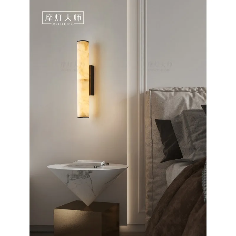 Spanish marble wall lamp Long living room background wall Italian light luxury Song aesthetic New Chinese bedside wall lamp
Spanish marble wall lamp Long living room background wall Italian light luxury Song aesthetic New Chinese bedside wall lamp