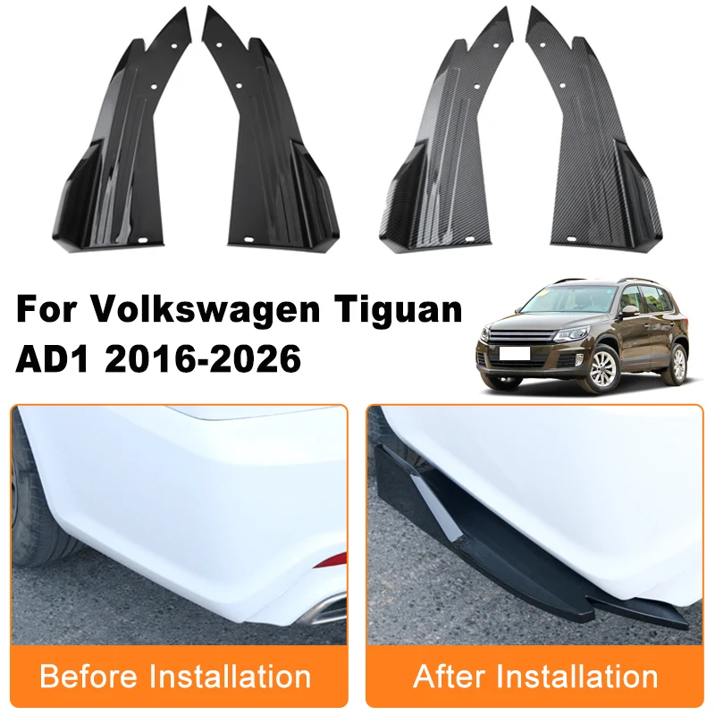 Car Rear Bumper Spoiler Lip Diffuser Side Skirt Splitter Wrap Angle Anti-Crash For Volkswagen VW Tiguan AD1 2016-2026 2017 2018
Car Rear Bumper Spoiler Lip Diffuser Side Skirt Splitter Wrap Angle Anti-Crash For Volkswagen VW Tiguan AD1 2016-2026 2017 2018