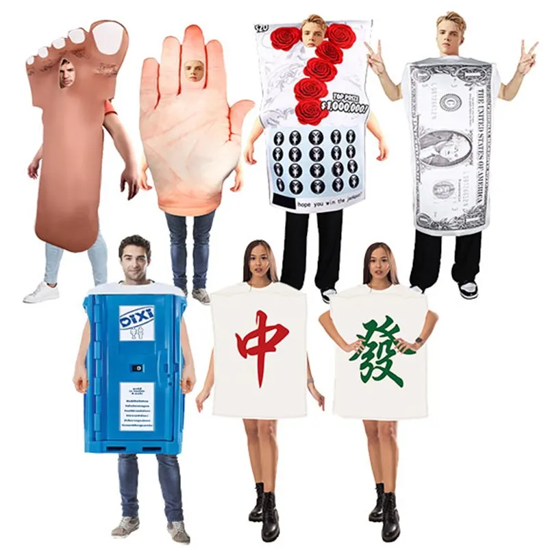 Halloween Adult Coat Toilet Lottery Mahjong Costume Funny Outfit Women's Traditional Chinese Clothing Stage Performance Wear
Halloween Adult Coat Toilet Lottery Mahjong Costume Funny Outfit Women's Traditional Chinese Clothing Stage Performance Wear
