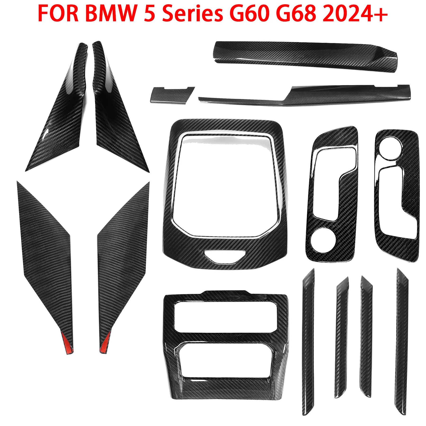 FOR BMW 5 Series G60 G68 2024+ Real Carbon Fiber Central Control Navigation Screen Gear Shift Frame Seat Adjustment Air Outlet
FOR BMW 5 Series G60 G68 2024+ Real Carbon Fiber Central Control Navigation Screen Gear Shift Frame Seat Adjustment Air Outlet