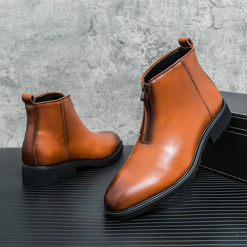 Hot Selling Men's Genuine Leather Boots Winter Pointed Chelsea Boots Men's Business Attire Boots Groom's Wedding Shoes
Hot Selling Men's Genuine Leather Boots Winter Pointed Chelsea Boots Men's Business Attire Boots Groom's Wedding Shoes
