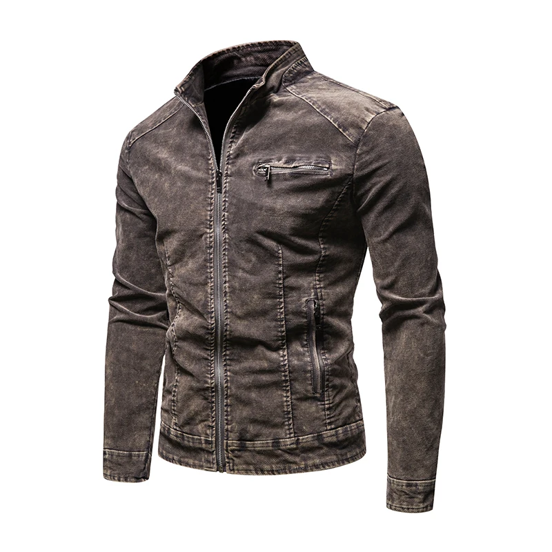 Fashion Jean Jackets for Men Stand Collar Zipper Denim Coats Men Spring Autumn Retro Simple Outwear Slim Casual Denim Jackets
Fashion Jean Jackets for Men Stand Collar Zipper Denim Coats Men Spring Autumn Retro Simple Outwear Slim Casual Denim Jackets