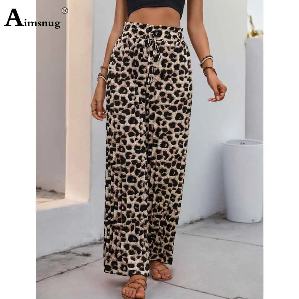 2025 Women's Stand Pocket Casual Wide Leg Pants Loose Basic Drawstring Trouser High Cut Women Fashion Leopard Homegown Pants New
2025 Women's Stand Pocket Casual Wide Leg Pants Loose Basic Drawstring Trouser High Cut Women Fashion Leopard Homegown Pants New
