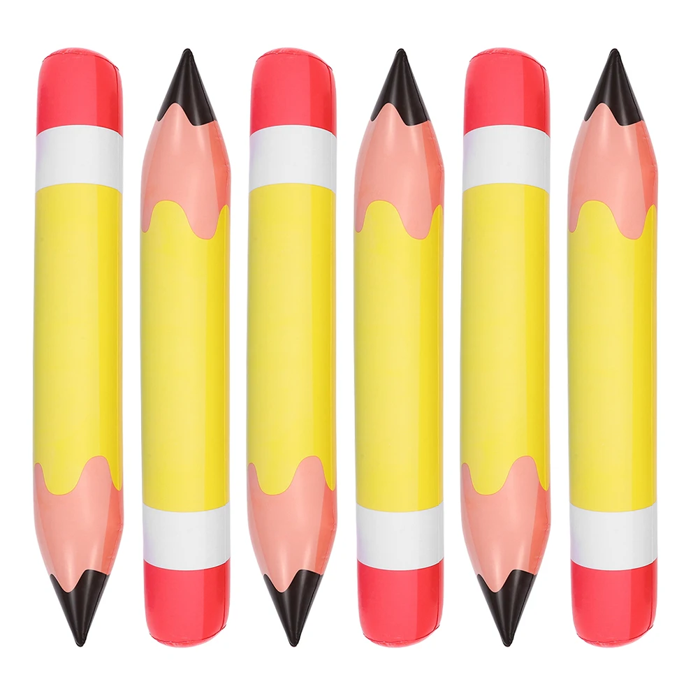 6 Pcs Inflatable Pencil Decoration PVC Back to School Balloons Classroom Props Crayons Blow Up Lightweight Easy Hanging 
6 Pcs Inflatable Pencil Decoration PVC Back to School Balloons Classroom Props Crayons Blow Up Lightweight Easy Hanging