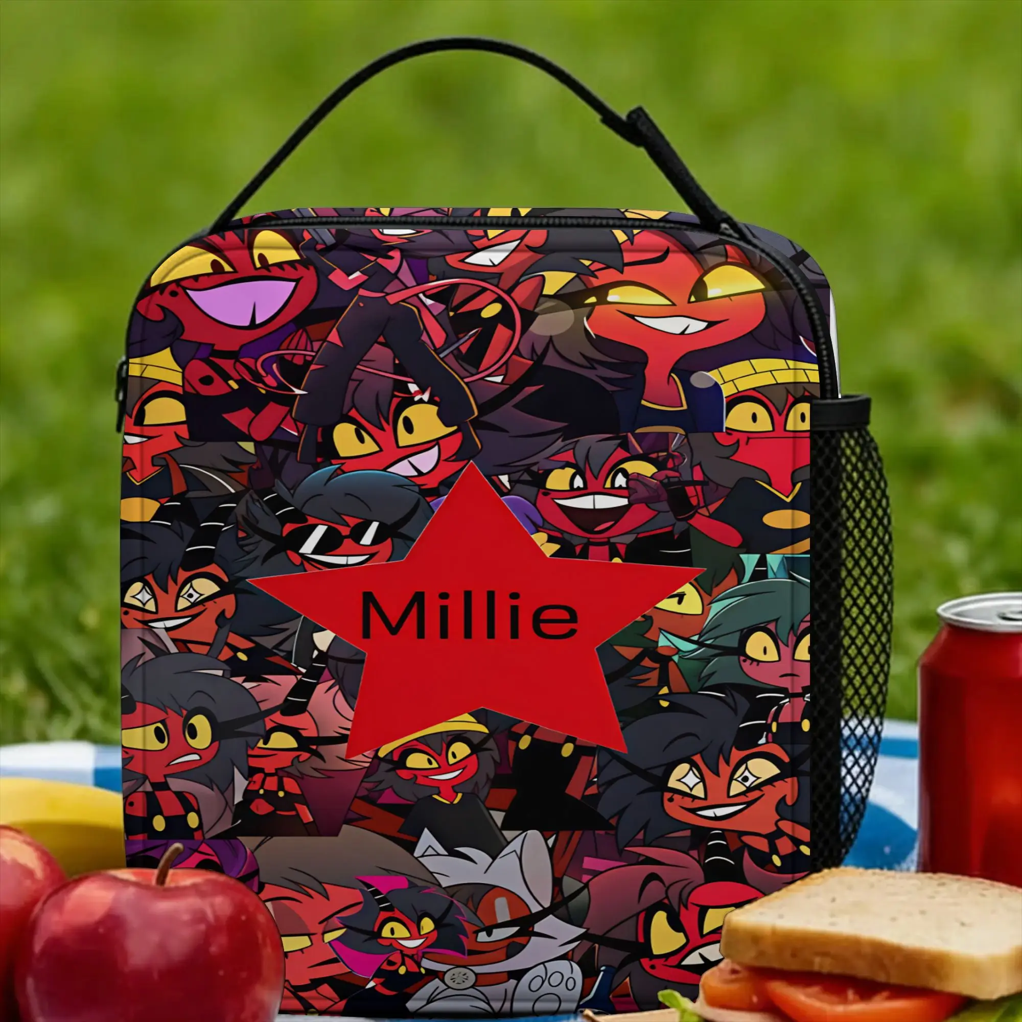 Anime Helluva Boss Millie Lunch Bag Portable Lunch Box Men Outdoor Picnic Print Cooler Bag Cute Oxford Thermal Lunch Bags
Anime Helluva Boss Millie Lunch Bag Portable Lunch Box Men Outdoor Picnic Print Cooler Bag Cute Oxford Thermal Lunch Bags