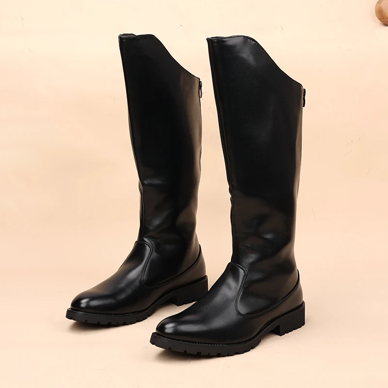 Мужские мотоциклетные ботинки в английском стиле в стиле панк, обувь из коровьей кожи, осенне-зимние высокие ботинки большого размера, длинные ботинки, zapatos hombre botines 
Мужские мотоциклетные ботинки в английском стиле в стиле панк, обувь из коровьей кожи, осенне-зимние высокие ботинки большого размера, длинные ботинки, zapatos hombre botines