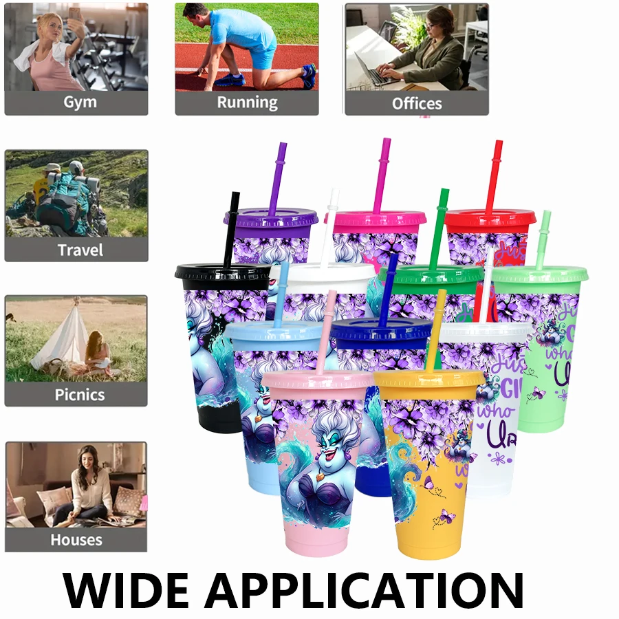 12 шт./упак. Disney Ursula с цветочным принтом, 26 унций, красочный пластиковый стакан, посуда для напитков на день рождения, чашка для сока, кофе
12 шт./упак. Disney Ursula с цветочным принтом, 26 унций, красочный пластиковый стакан, посуда для напитков на день рождения, чашка для сока, кофе