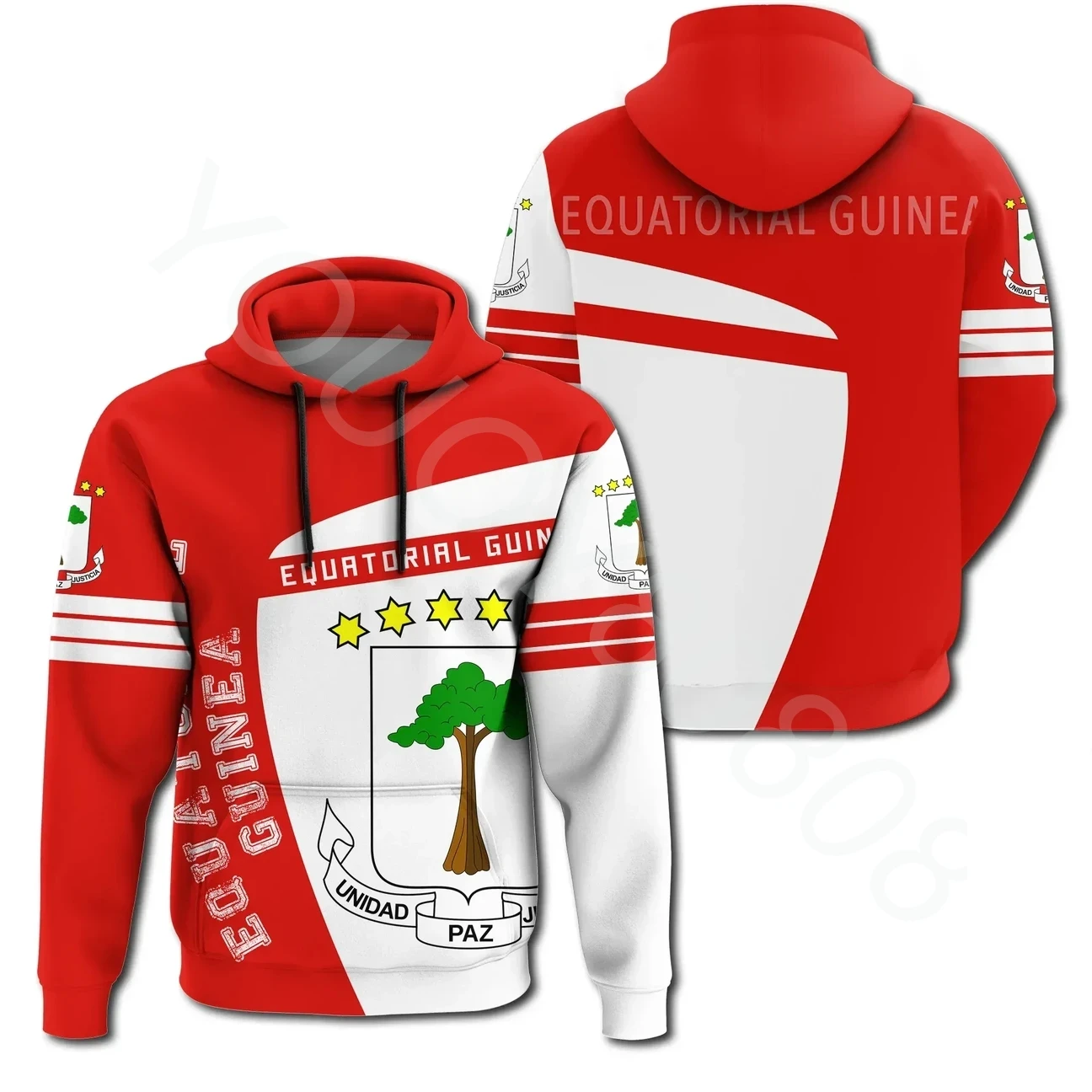 New Men's Sweater Decoration 3D Printed African Region Equatorial Guinea Hoodie Style Casual Pullover Top
New Men's Sweater Decoration 3D Printed African Region Equatorial Guinea Hoodie Style Casual Pullover Top
